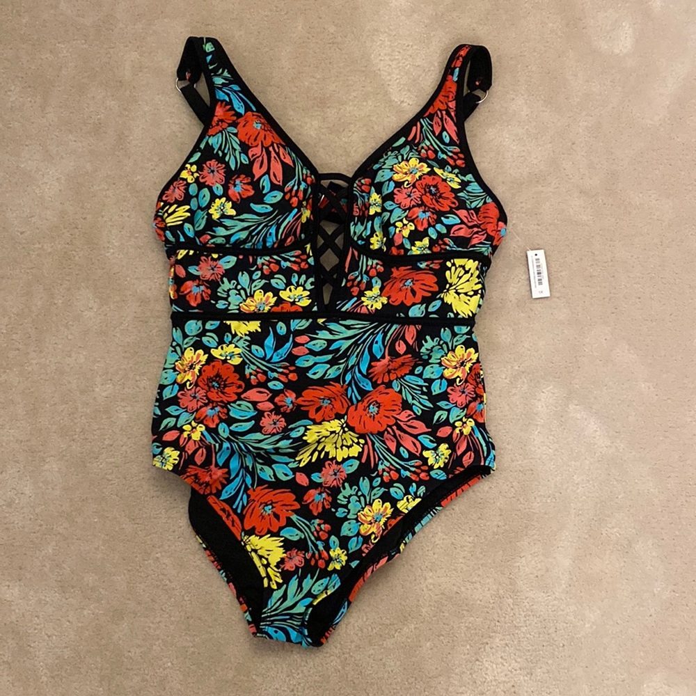 Floral swim suit